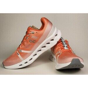 On Cloudsurfer Flame White Women's Running Shoes Size 10 NEW